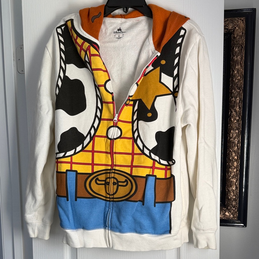 Disney Parks White Fleece Hoodie